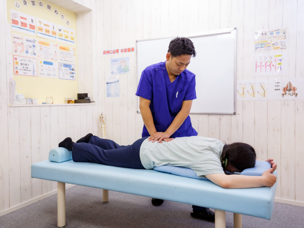 股関節痛の施術イメージ